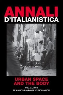 Cover Annali d`italianistica: Urban Space and the Body
