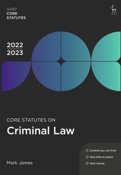 Cover Core Statutes on Criminal Law 2022-23