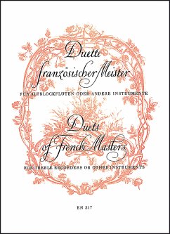 Cover Duette französischer Meister für Altblockflöten oder andere Melodieinstrumente, Partitur