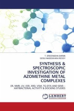 SYNTHESIS & SPECTROSCOPIC INVESTIGATION OF AZOMETHINE METAL COMPLEXES - SARMA, T. SREENADHA;REDDY, GOSU NAGESWARA