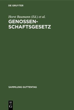 Genossenschaftsgesetz (eBook, PDF)