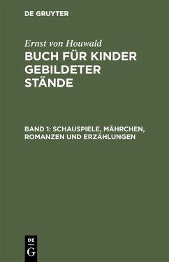 Cover Schauspiele, Mährchen, Romanzen und Erzählungen (eBook, PDF)