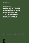 Geschichte der französischen Literatur im Zeitalter der Renaissance (eBook, PDF)