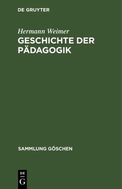Cover Geschichte der Pädagogik (eBook, PDF)