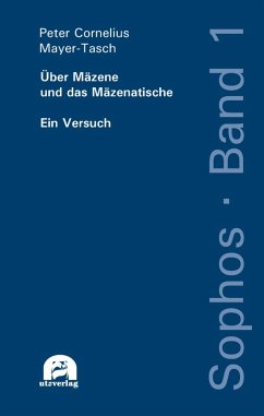 Cover Über Mäzene und das Mäzenatische (eBook, PDF)