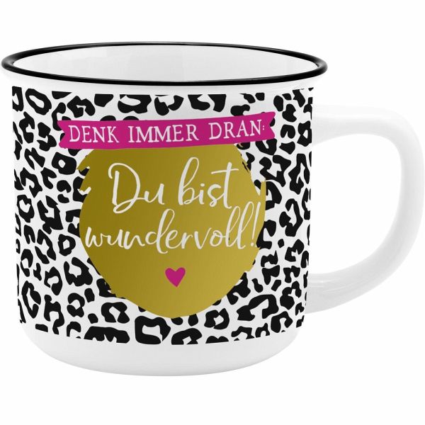 Becher Motiv Wundervoll, 35 cl