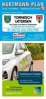 Cover HARTMANN-PLAN Tornesch, Uetersen und Amt Geest und Marsch Südholstein 1:23.000, Stadtplan und Amtsplan