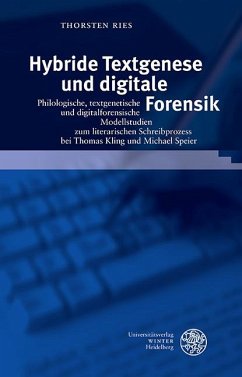 Cover Hybride Textgenese und digitale Forensik