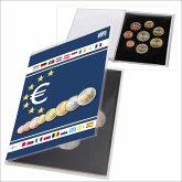 Münz-Karte und Schutzfolie für einen Euro-Satz 1 Cent bis 2 Euro