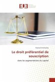 Le droit préférentiel de souscription