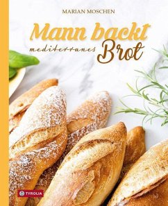 Mann backt mediterranes Brot - Moschen, Marian