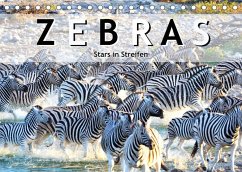 Zebras, Stars in Streifen (Tischkalender 2023 DIN A5 quer)