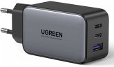 UGREEN USB-A+2xUSB-C 65W GaN Tech Fast Wall Charger EU Black