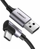 UGREEN Angled USB-C To USB-A Data Cable Black 1M