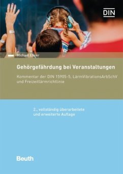 Cover Gehörgefährdung bei Veranstaltungen - Buch mit E-Book, m. 1 Buch, m. 1 Beilage