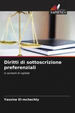 Diritti di sottoscrizione preferenziali - El-mchachty, Yassine