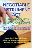 NEGOTIABLE INSTRUMENT ACT- SUPREME COURT'S LEADING CASE LAWS