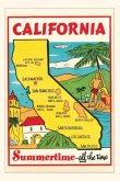 The Vintage Journal Cartoon Map of California