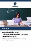 Verständnis und Lehrmethoden für lineare Ungleichungen