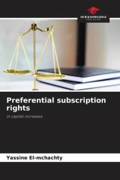 Preferential subscription rights - El-mchachty, Yassine