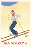 The Vintage Journal Woman Skiing Down Hill, Mammoth