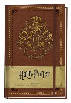 Harry Potter: Notizbuch Hogwarts (in Lederoptik mit Gummiband und Zeichenband) - Panini