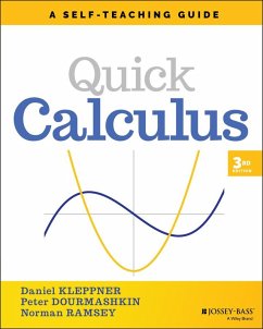 Quick Calculus (eBook, PDF) - Kleppner, Daniel; Dourmashkin, Peter; Ramsey, Norman