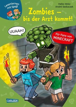 Lesenlernen mit Spaß - Minecraft 1: Zombies - bis der Arzt kommt! (eBook, ePUB) - Wolz, Heiko