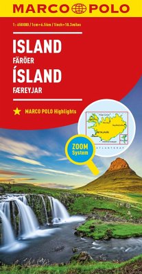 Iceland Marco Polo Map - MARCO POLO Länderkarte Island, Färöer 1:650.000