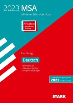 Cover STARK Original-Prüfungen und Training MSA 2023 - Deutsch - Hamburg, m. 1 Buch, m. 1 Beilage