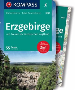 KOMPASS Wanderführer Erzgebirge, 55 Touren mit Extra-Tourenkarte - Hähle, Sven