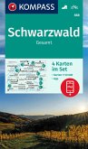 KOMPASS Wanderkarten-Set 888 Schwarzwald Gesamt (4 Karten) 1:50.000