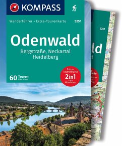 KOMPASS Wanderführer Odenwald, 60 Touren mit Extra-Tourenkarte - Haan, Elke