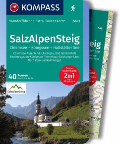 KOMPASS Wanderführer SalzAlpenSteig, Chiemsee, Königssee, Hallstätter See, 40 Touren mit Extra-Tourenkarte - Fella, Geraldine