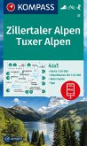 KOMPASS Wanderkarte 37 Zillertaler Alpen, Tuxer Alpen 1:25.000