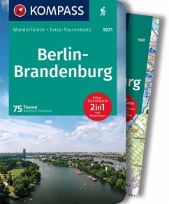 KOMPASS Wanderführer Berlin-Brandenburg, 75 Touren mit Extra-Tourenkarte - Pollmann, Bernhard