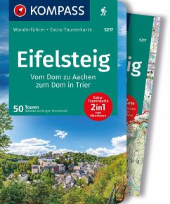 KOMPASS Wanderführer Eifelsteig, 50 Touren mit Extra-Tourenkarte - Wachowski, Rebekka und Jürgen