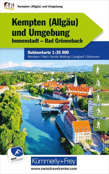 Kümmerly+Frey Outdoorkarte Deutschland 46 Kempten (Allgäu) und Umgebung 1:35.000 Kümmerly+Frey Outdoorkarte Deutschland 46 Kempten (Allgäu) und Umgebung 1:35.000