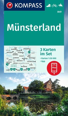 KOMPASS Wanderkarten-Set 849 Münsterland (3 Karten) 1:50.000