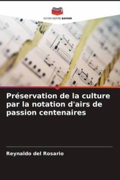 Préservation de la culture par la notation d'airs de passion centenaires - del Rosario, Reynaldo