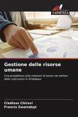 Gestione delle risorse umane