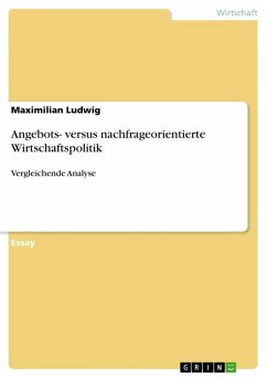 Angebots- versus nachfrageorientierte Wirtschaftspolitik - Ludwig, Maximilian