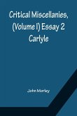 Critical Miscellanies, (Volume I) Essay 2