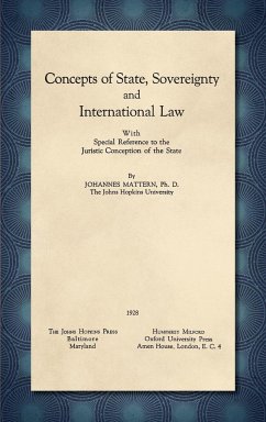 Concepts of State, Sovereignty and International Law [1928] - Mattern, Johannes