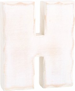 small foot 1225 - Holzbuchstabe H, weiß lasiert, Höhe: 12 cm
