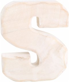 small foot 1236 - Holzbuchstabe S, weiß lasiert, Höhe: 15 cm