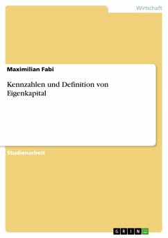 Kennzahlen und Definition von Eigenkapital (eBook, PDF)