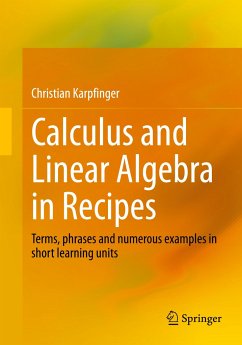 Calculus and Linear Algebra in Recipes - Karpfinger, Christian