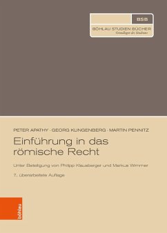 Einführung in das römische Recht - Pennitz, Martin;Apathy, Peter;Klingenberg, Georg