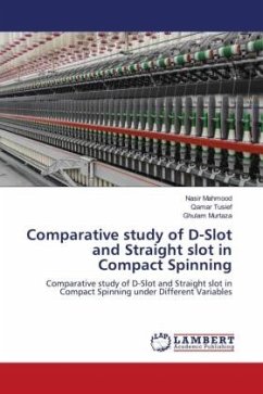 Comparative study of D-Slot and Straight slot in Compact Spinning - Mahmood, Nasir;Tusief, Qamar;Murtaza, Ghulam